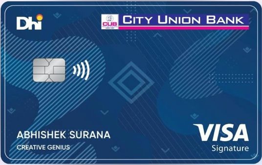 Dhi CUB Visa Signature Credit Card Image