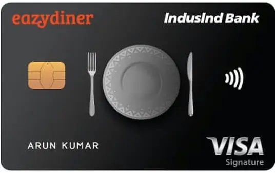 EazyDiner IndusInd Bank Credit Card Image