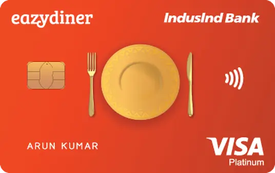 EazyDiner IndusInd Bank Platinum Credit Card Image