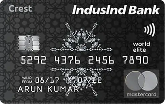 IndusInd Bank Crest Credit Card Image