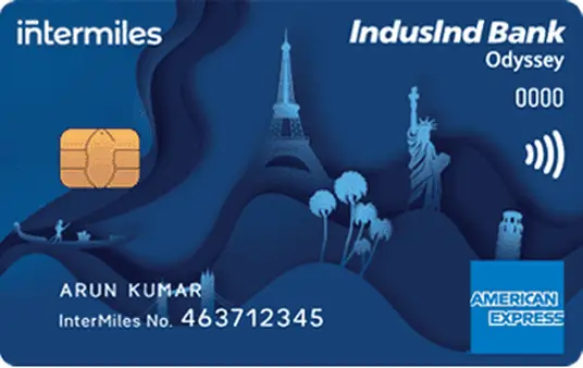 IndusInd Bank InterMiles Odyssey Amex Credit Card Image