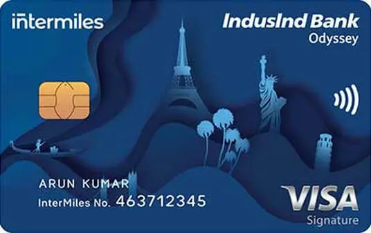 IndusInd Bank InterMiles Odyssey Visa Credit Card Image