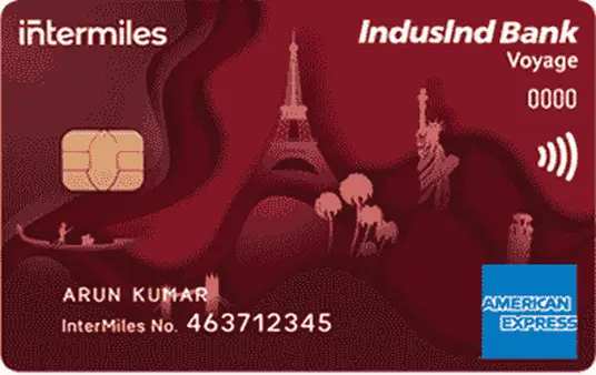 IndusInd Bank InterMiles Voyage Amex Credit Card Image