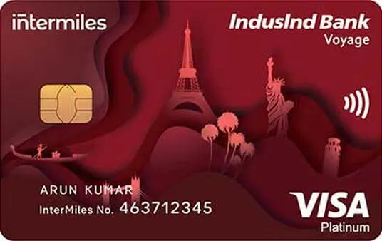 IndusInd Bank InterMiles Voyage Visa Credit Card Image