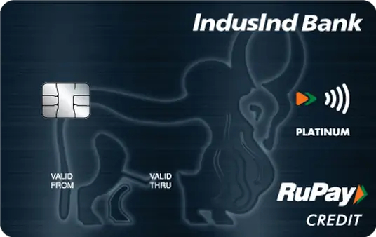 IndusInd Bank Platinum RuPay UPI Credit Card Image