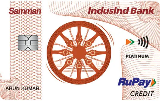 IndusInd Bank Samman RuPay Credit Card Image