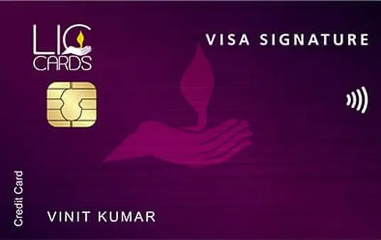 LIC Axis Bank Signature Credit Card Image