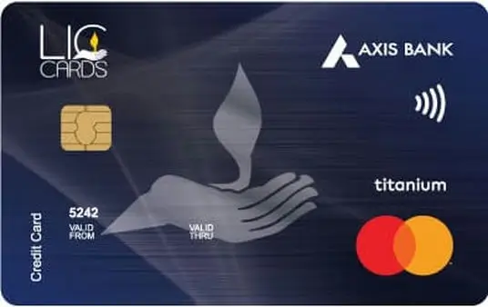 LIC Axis Bank Titanium Smart Traveler Credit Card Image