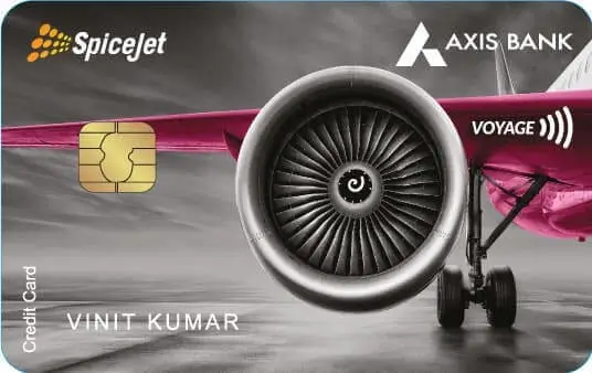 SpiceJet Axis Bank Voyage Credit Card Image