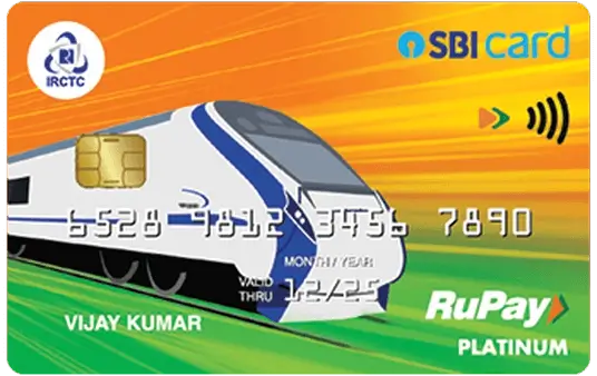 IRCTC Rupay SBI Card - UPI Credit Card Image