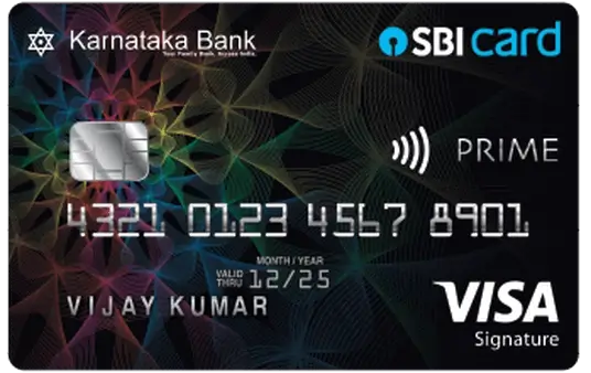 Co-Branded Karnataka Bank and SBI Card Prime Image