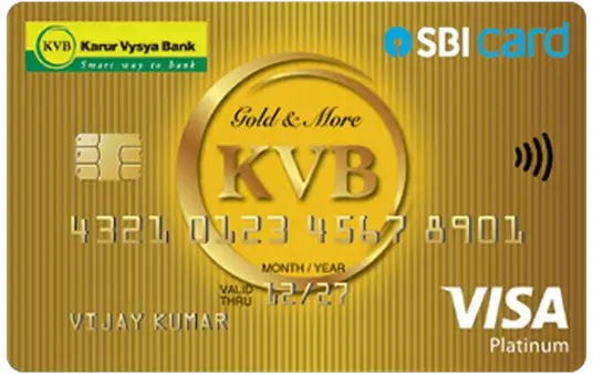 Karur Vysya Bank SBI Card Image Credit Card