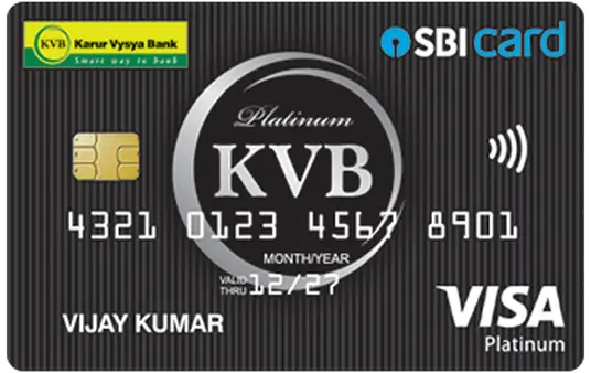 Karur Vysya Bank (KVB) SBI Platinum Credit Card Image