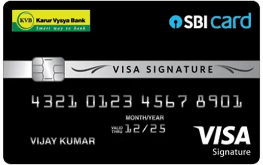 KVB Karur Vysya Bank SBI Signature Card Image