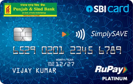 Punjab & Sind Bank - PSB SimplySave UPI Rupay SBI Card Image