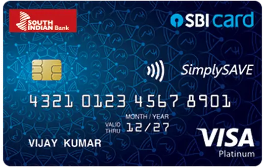 South Indian Bank SimplySave SBI Card Image