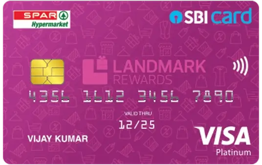 Spar Max Hypermarkets Landmark Group Stores SBI Card Image