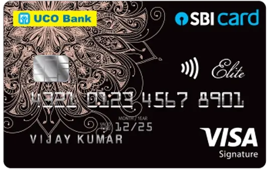 UCO Bank SBI Card Elite Image - United Commercial Bank SBI Card Elite Image