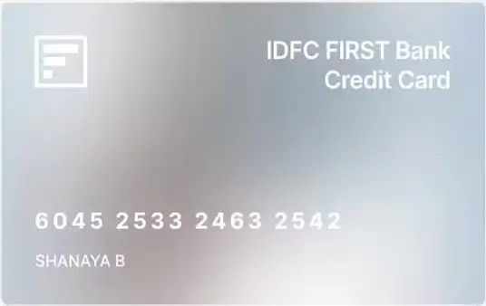 IDFC First Bank - Digital RuPay UPI Credit Card Image